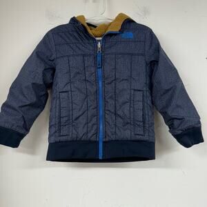 The North Face Kids Puffer Jacket - Navy with Tan Interior